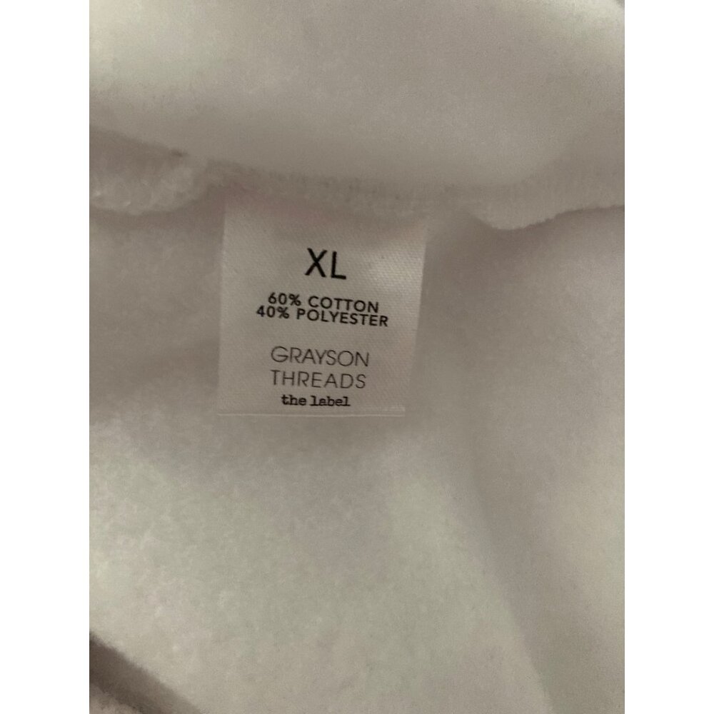 Grayson Threads, NWT White onty Carlo Long-Sleeve Sweatshirt XL - Picture 7 of 8